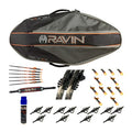 RAVIN Crossbows Protective Soft Case Bundle with Arrows, Sling, Hat, Dampeners, and Broadheads Black Orange