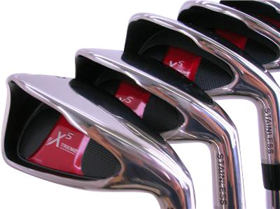 Extreme X5 Wide Sole iBRID Iron Set +1 inch Over Big & Tall Men's 8-Piece Iron Set Black