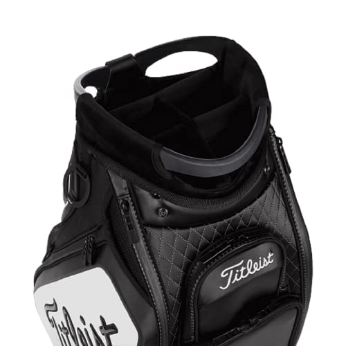 Titleist Golf Jet Black Collection Tour Cart Bag Black/White