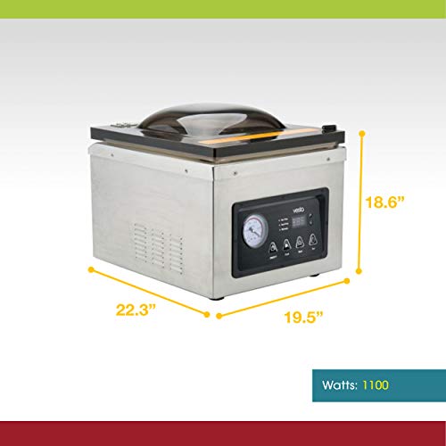 V Vesta Precision Chamber Vacuum Sealer C25v High-Speed 1100-Watt Oil Pump