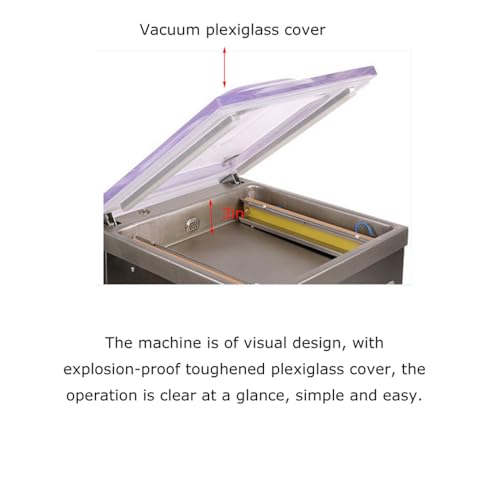Banfluxion 110V Single Chamber Vacuum Packaging Machine 900W Sealer for Meat, Vegetables, Fruits