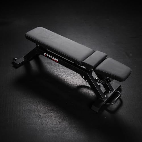Titan Fitness Adjustable FID Bench Black