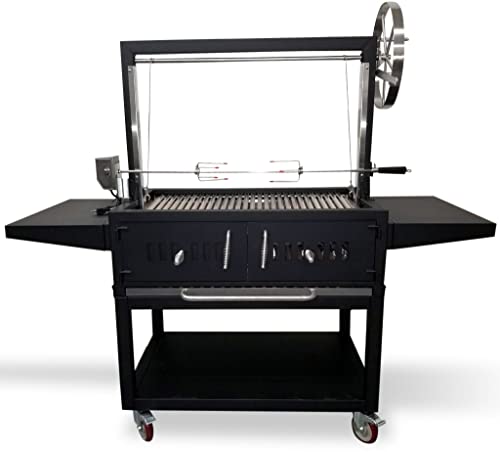SDI Factory Direct Outdoor Argentine Grill Santa Maria Charcoal Wood BBQ Spit Roaster Stainless Steel