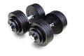 Unipack Adjustable Dumbbells Kits 200lbs Black
