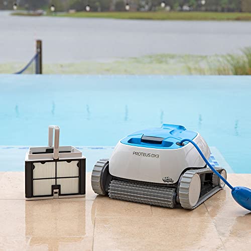 Dolphin Proteus DX3 Robotic Pool Vacuum Cleaner White