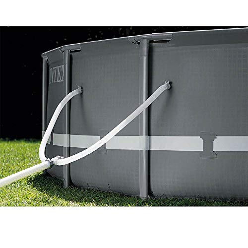 Intex Ultra XTR 16ft x 48in Above Ground Pool Set w/Pump, Cleaner Robot Vacuum & Hose Gray