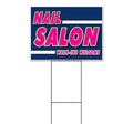 TampaPrinting Nail Salon Walk Ins Welcome Yard Sign 18" x 24