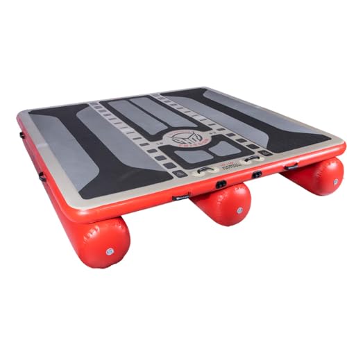 HO Hawaii Tritoon Inflatable Dock Grey/Red