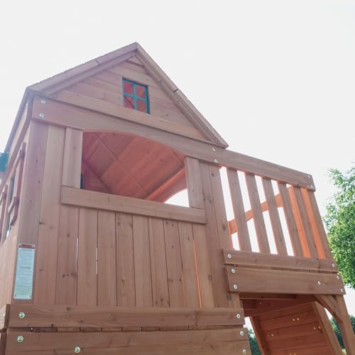 Backyard Discovery Hillcrest Cedar Swing Set Brown