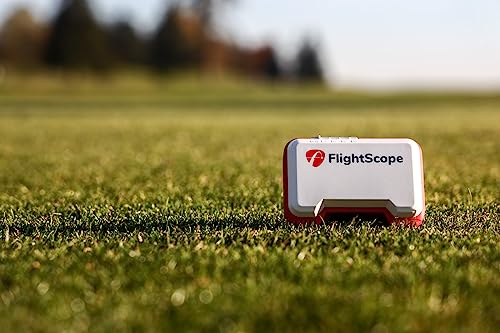 FlightScope Mevo Portable Personal Launch Monitor for Golf White with Red Trim