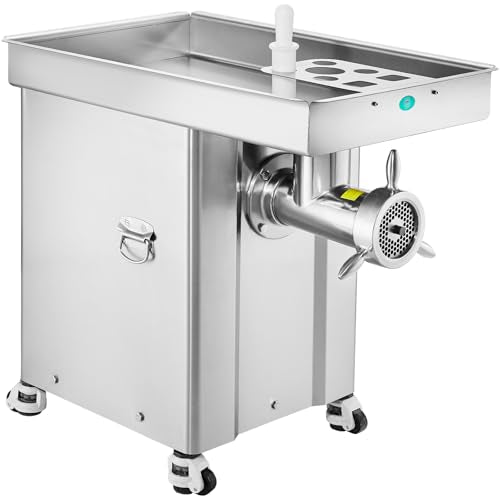VEVOR Commercial Electric Meat Grinder 4000W Stainless Steel Silver