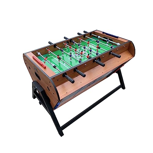 KICK Triplex 55" Telescopic Rods 3-in-1 Swivel Multi Game Table Brown