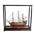 Old Modern Handicrafts HMS Victory Midsize Model Ship with Display Case Multicolor
