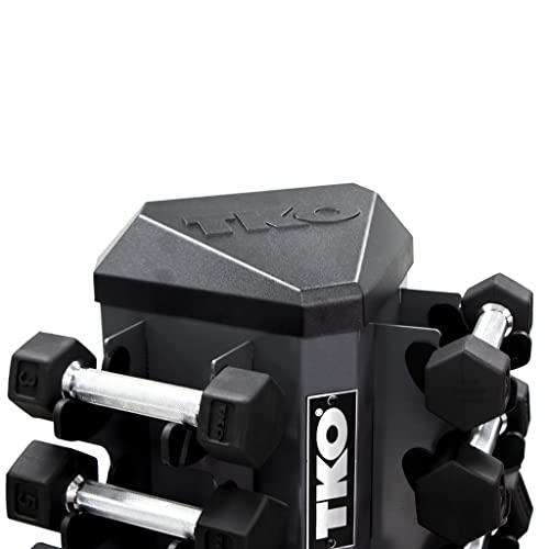TKO 8 Pr. Vertical Dumbbell Rack Gray