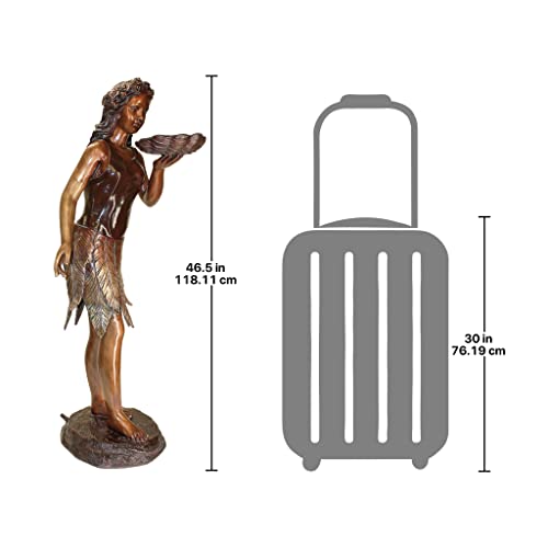 Design Toscano Maiden Garden Statue Cast Bronze