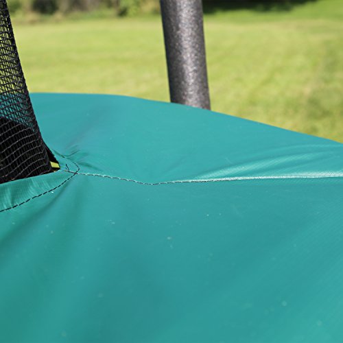 Skywalker Trampolines 14-Foot Rectangle Trampoline with Enclosure Net Green