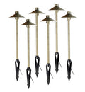 Aquascape Path and Area LED Landscape Light 6-Pack Antique Bronze Brown