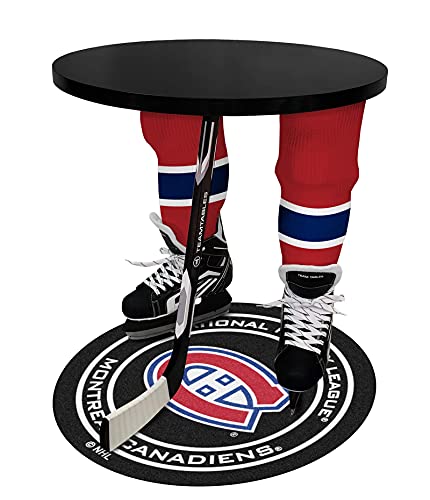 Team Tables Montreal Hockey Table Black Table Top w/ Montreal Puck Mat