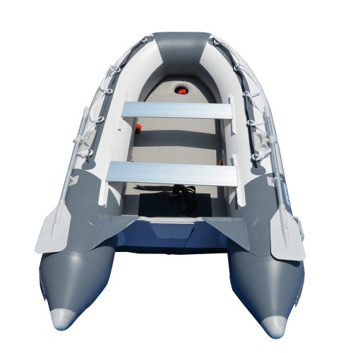 BRIS 9.8 ft Inflatable Boat Dinghy Yacht Tender Raft Gray with White