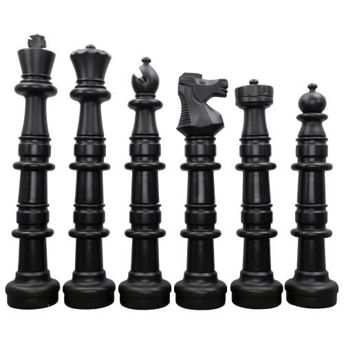 MegaChess 49 Inch Plastic Giant Chess Set with Roll-up Chessboard