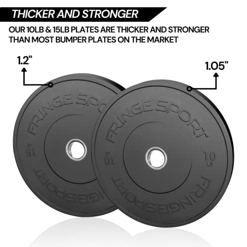 OneFitWonder Bumper Rubber Plates Set Black