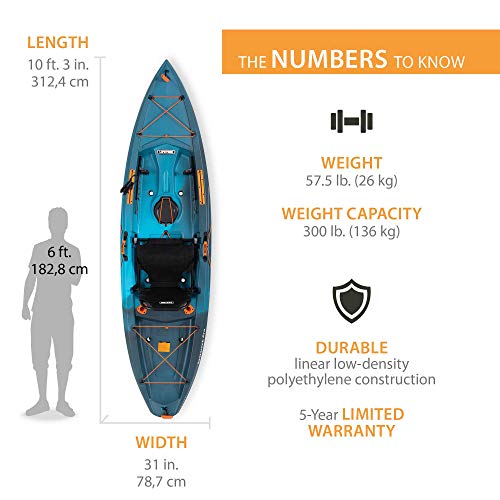 Lifetime Tamarack Pro 103 Sit-On-Top Kayak Greenish Blue