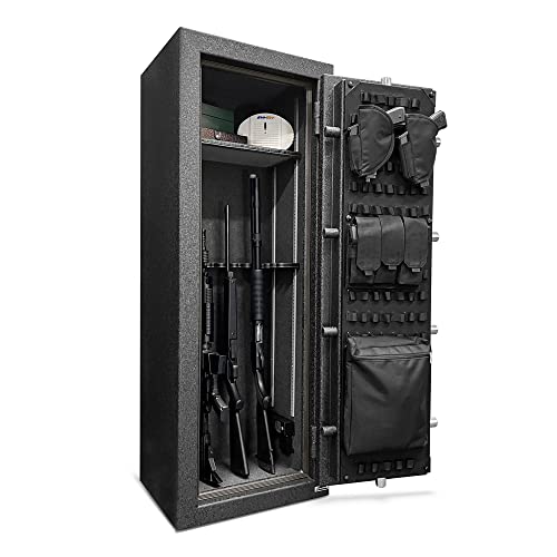Stealth UL14 Gun Safe 14 Long Gun Capacity Handgun Storage 1 Hour Fire Protection Black