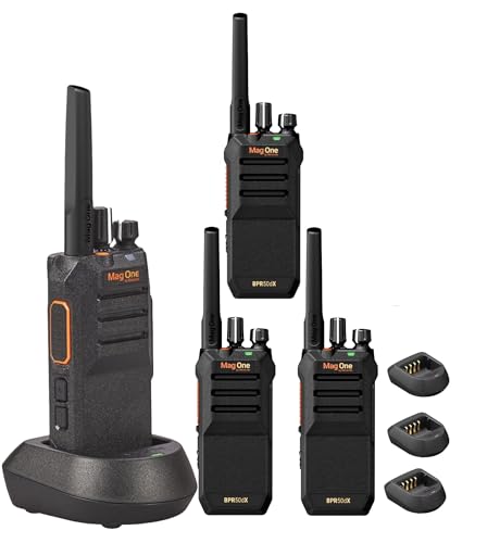 Motorola Solutions Mag One BPR50dX 4-Watt UHF Two-Way Portable Radio 64 Channel (4-Pack)