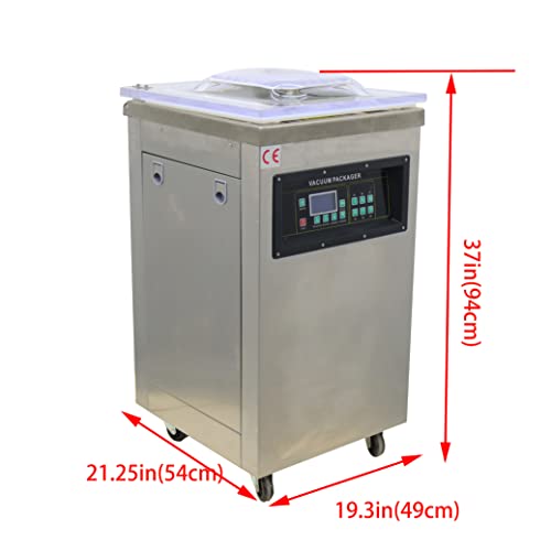 INTSUPERMAI Single Chamber Vacuum Packaging Machine DZ400 Stainless Steel Silver