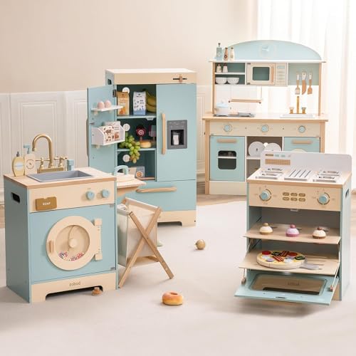 ROBOTIME Wooden Kids Kitchen Playset Toy Kitchen Sets