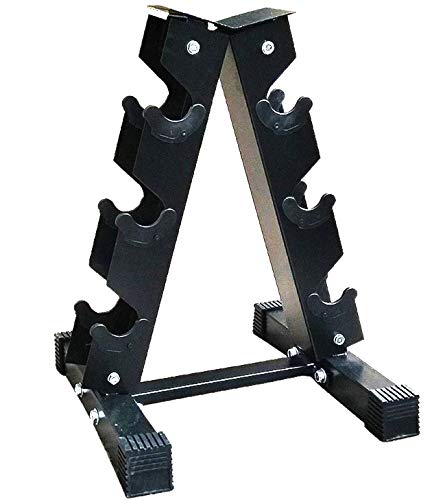 Gymnastics Power Hex Dumbbells Free Weights Set with Rack 190 LB