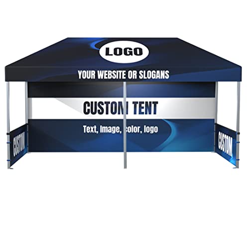 LANTENTSUN 10X20ft Custom Pop Up Canopy Tent Kit with Walls and Frame - Custom Color
