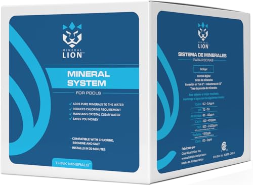 Mineral Lion Pool Ionizer by ClearBlue Ionizer (40,000 Gallon) Gray