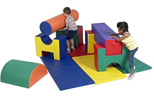 Children's Factory Jr. Activity Gym 11-Piece Rainbow Indoor Playground
