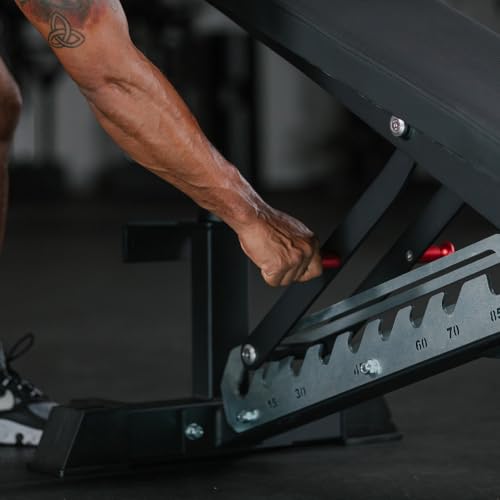 Titan Fitness Adjustable Bench Single Post 600 LB Incline/1000 LB Flat