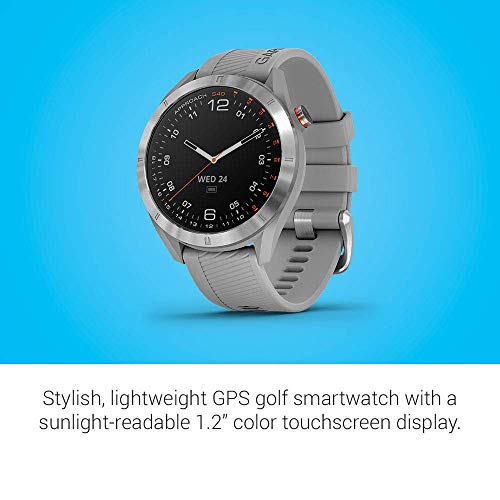 Garmin Approach S40 GPS Golf Smartwatch Stainless Steel with Powder Gray Band