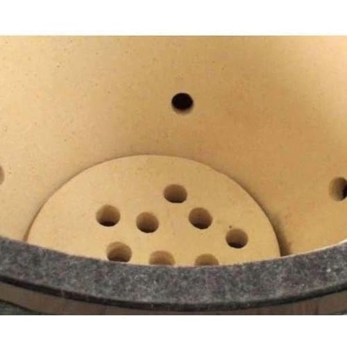 Primo All-in-One Kamado Round Grill with Cradle Shelves, Ash Tool and Lift Black