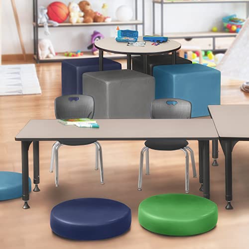 Regency Kitt Height Adjustable Classroom Table 60" x 30" Ivory