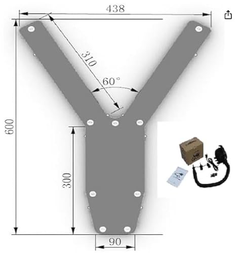 BOZHOUYUPIN Floating Inflatable Y Pontoons Dock Platform for Boat/Yacht/Jet Ski 6m