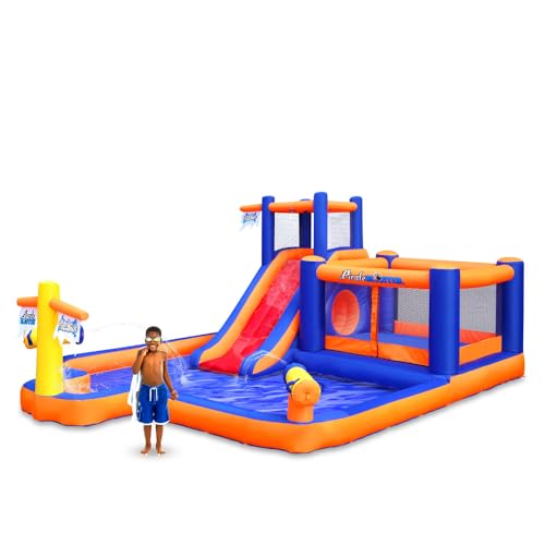 Blast Zone Pirate Blaster Inflatable Water Slide - Large - Multicolor