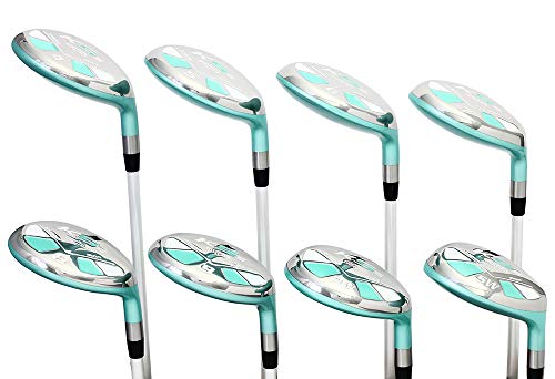 Majek Seafoam Teal Petite Ladies Golf Hybrids Irons Set Ultra Light Weight - Seafoam Teal