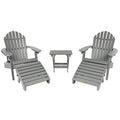 Highwood Adirondack Collection Hamilton 5pc Deck Set Coastal Teak
