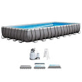 Intex Ultra Frame Rectangular Pool Set with Sand Filter Pump