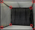 SPECTRUM GOLF SIMULATORS Golf Nets 4 Sided High Impact Rope Border Black US Made
