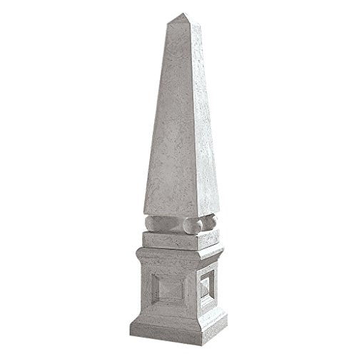 Design Toscano Neoclassical Obelisk Grand Garden Statue Ancient Ivory
