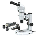 AmScope Digital Trinocular Stereo Zoom Microscope 8X-80X White