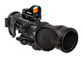 Elcan Specter DR Dual Role Optical Sight 1.5x/6x with 3MOA XOPTEK Micro Reflex Sight Black