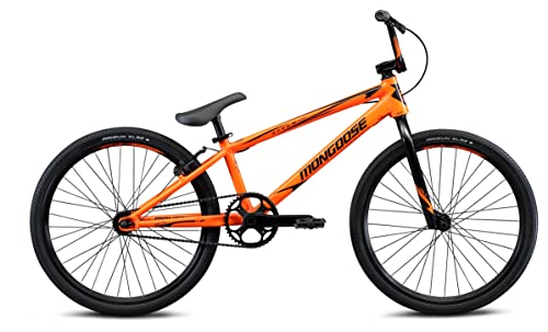 Mongoose Elite Pro BMX Race Bike 24-Inch Wheels Orange