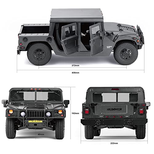 BEEZRC FMS 1:12 Hummer H1 RC Car Black