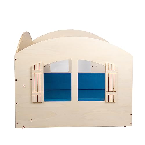 Children's Factory Value Line Kids Bookshelf Reading Nook Wooden-Blue